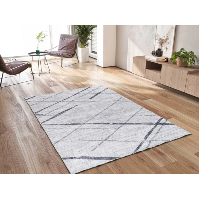 Alfombra impresa estilo étnico gris Class, varias medidas disponibles