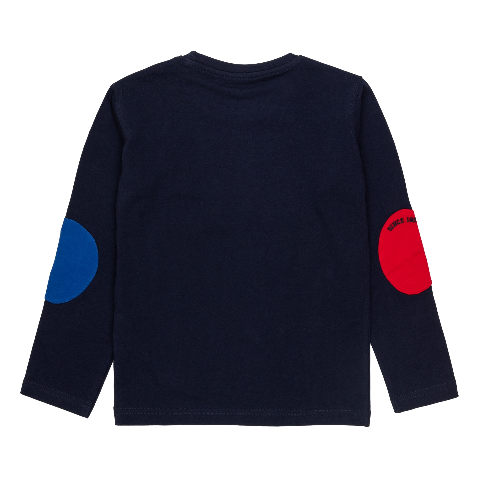 T-shirt con stampa logo e toppe sulle maniche