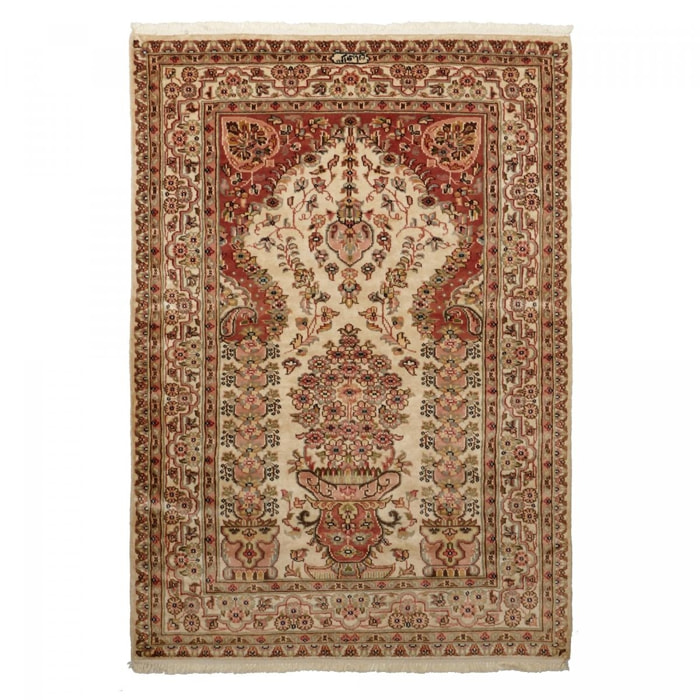 Authentique Tapis d'Orient fait main en soie FIME