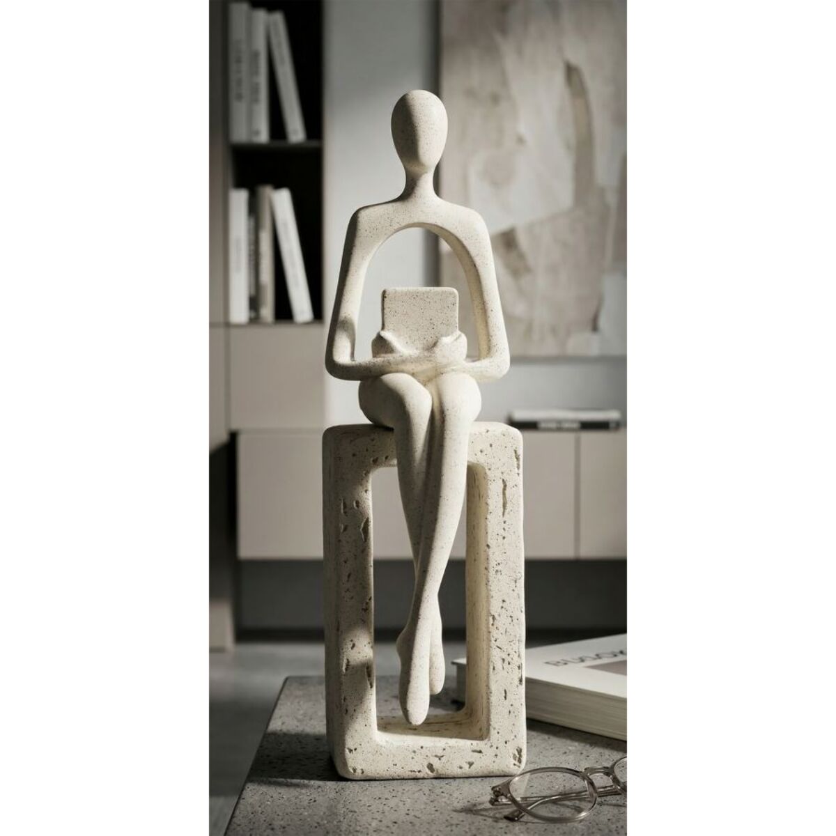 STATUETTA SINGLE STONS CM 8,5X6,5X24