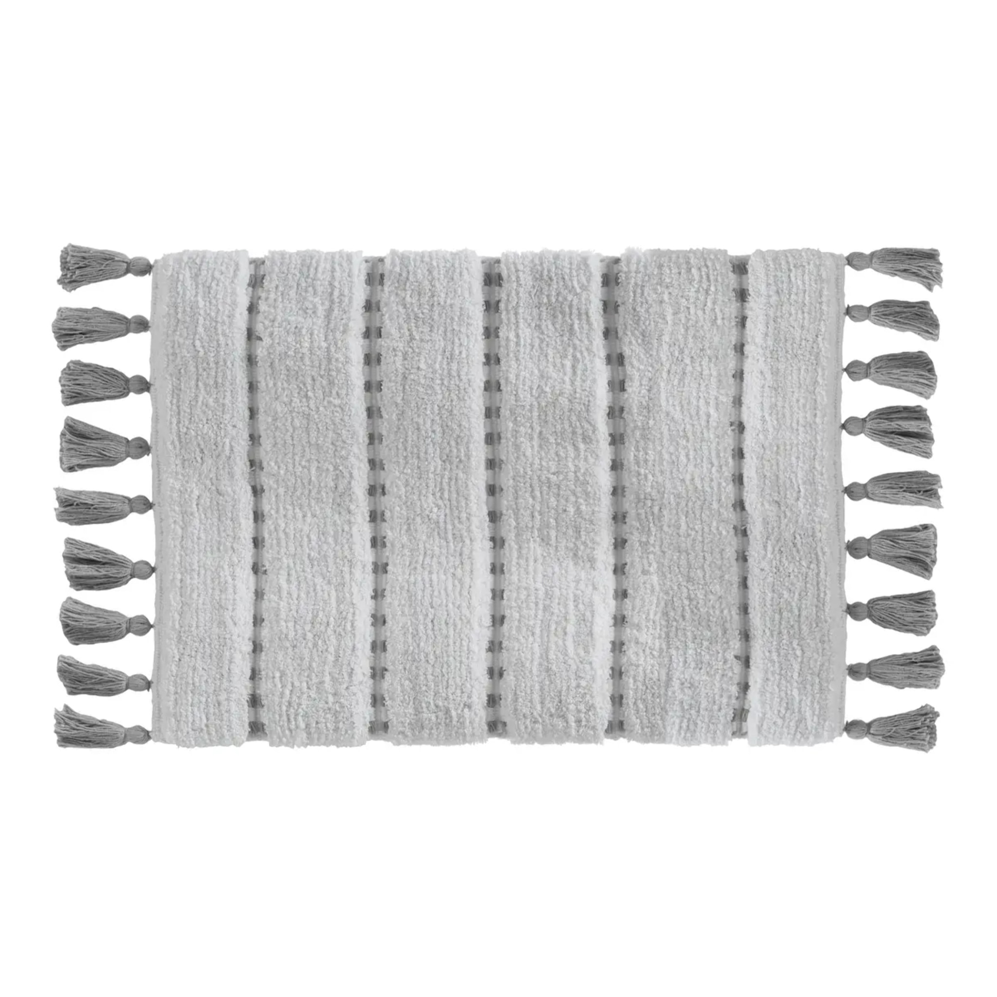 Tapis 50x75cm gris blanc