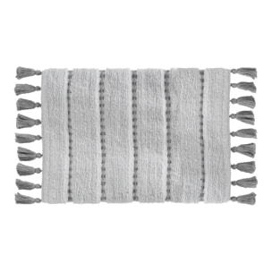 Tapis 50x75cm gris blanc