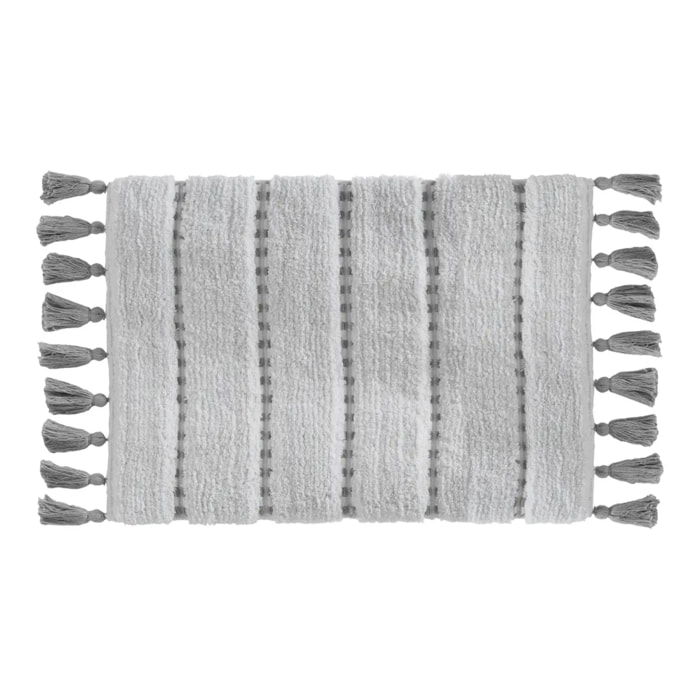 Tapis 50x75cm gris blanc