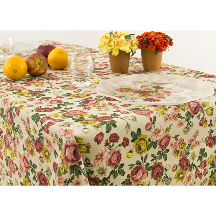 Tovaglia Cucina Resinata Idroleppelente Antimacchia Disegno Susan 140x140