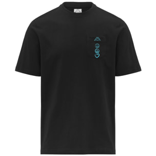 Kappa - T-Shirts & Top Uomo Nero - Logo Ciao 140
