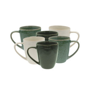 Lot de 6 mugs, MILA