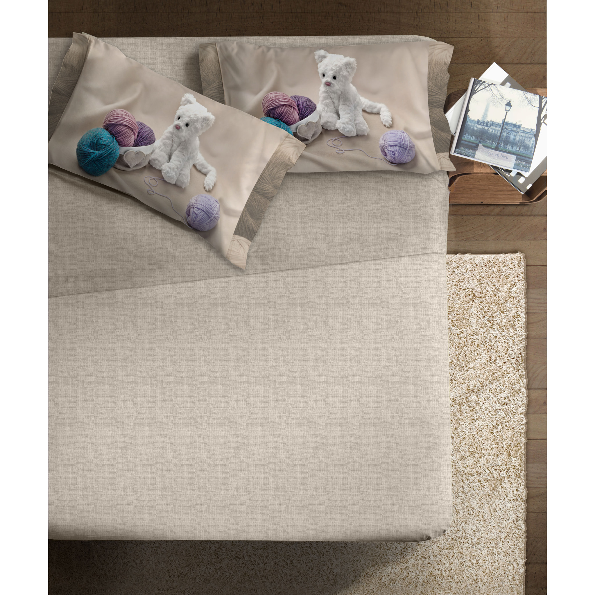 Completo letto 1 Piazza IPERSAN fotografico Fine-Art My Sweet Cat