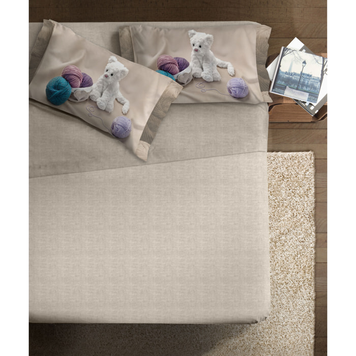 Completo letto 1 Piazza IPERSAN fotografico Fine-Art My Sweet Cat