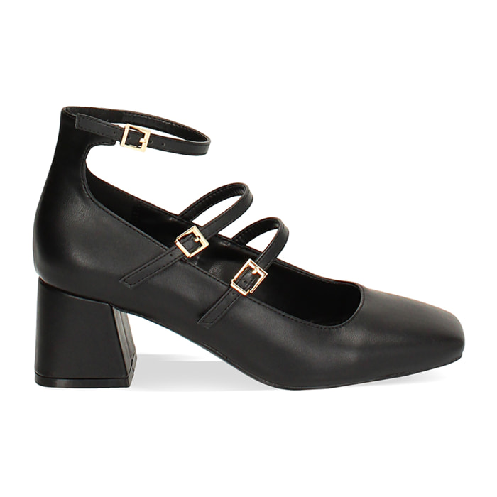 Décolleté negras con cordones