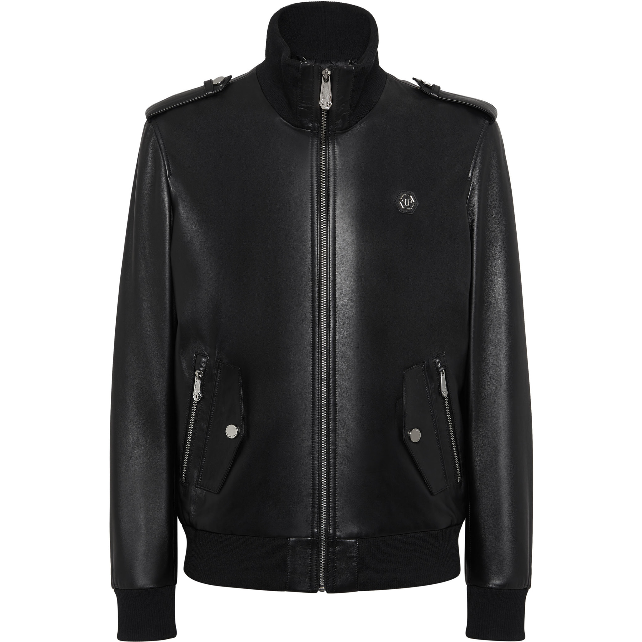 PHILIPP PLEIN Bomber de cuero