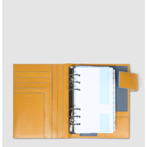 Piquadro Organiseur en cuir avec boucle pour stylo