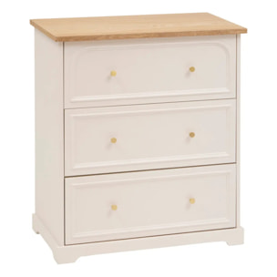 Commode Mohea ivoire 3 tiroirs