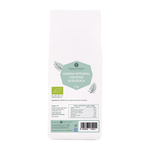 PLANETA HUERTO | Harina Integral de Centeno Eco 5 Kg – Rica en Fibra, Ideal para Panes y Bizcochos