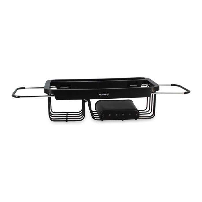 Egouttoir extensible 34.5-48cm en polypropylè ne et acier inoxydable