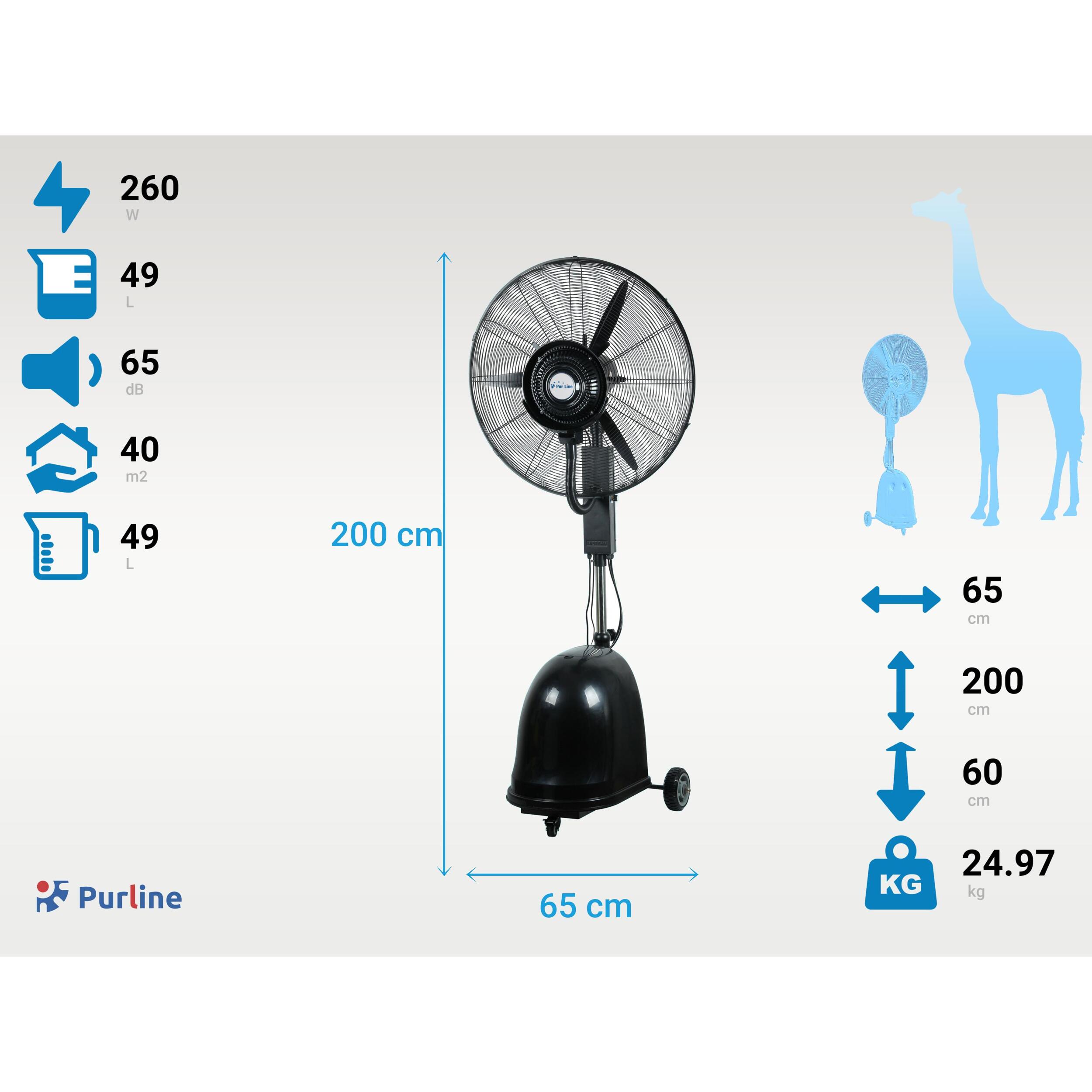 Nebulizador industrial de gran caudal y tanque de 49 L MISTY 12 PURLINE