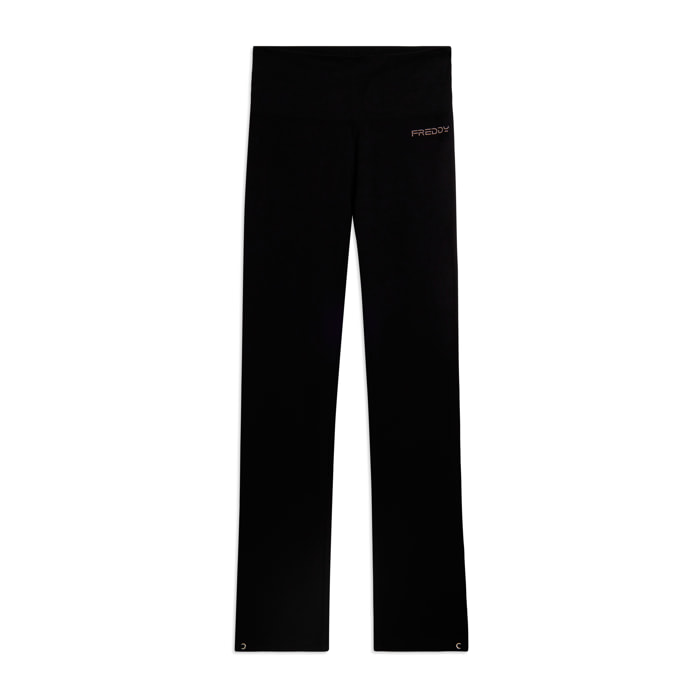 Pantaloni Sportivi in Jersey Stretch con Fondo Regolabile