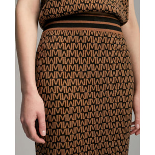 Gonna in maglia Logomania