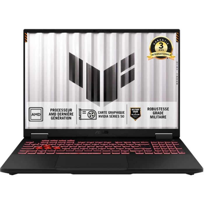 PC Gamer ASUS TUF A16" WUXGA 165Hz AMD Ryzen 9 8940HX Nvidia GeForce RTX 5060 32 Go RAM DDR5 SSD 1 To
