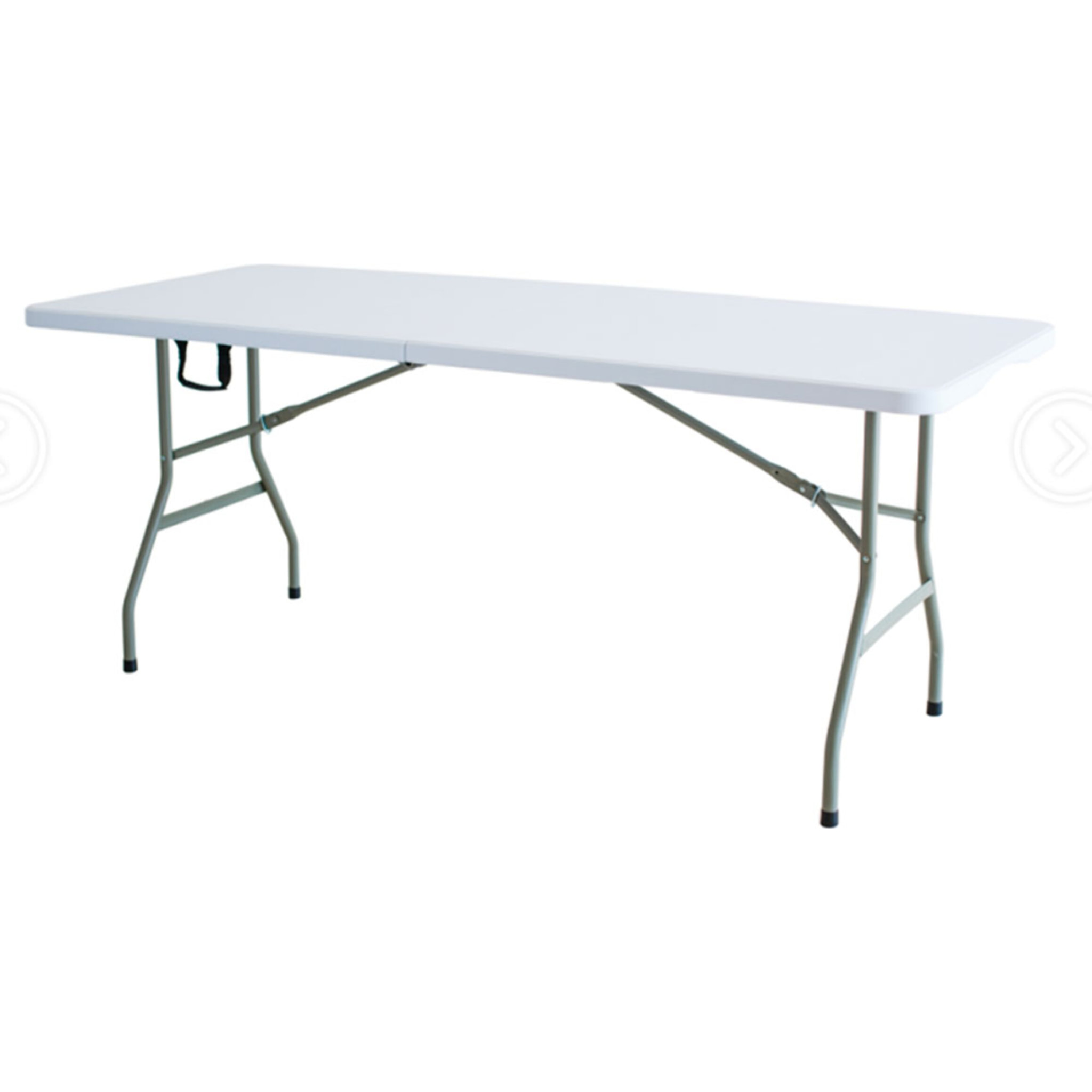 Mesa plegable multifuncional 180 x 74 x 74 cm con asa para facilitar su desplazamiento