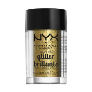 NYX Professional Makeup Paillettes Visage et Corps Face & Body Glitter Gold
