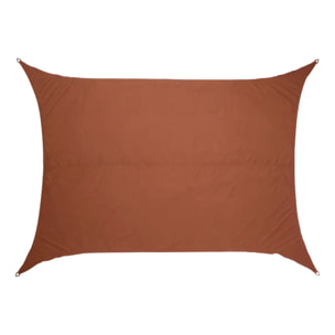 Voile d'ombrage Elyora 3x2m acajou