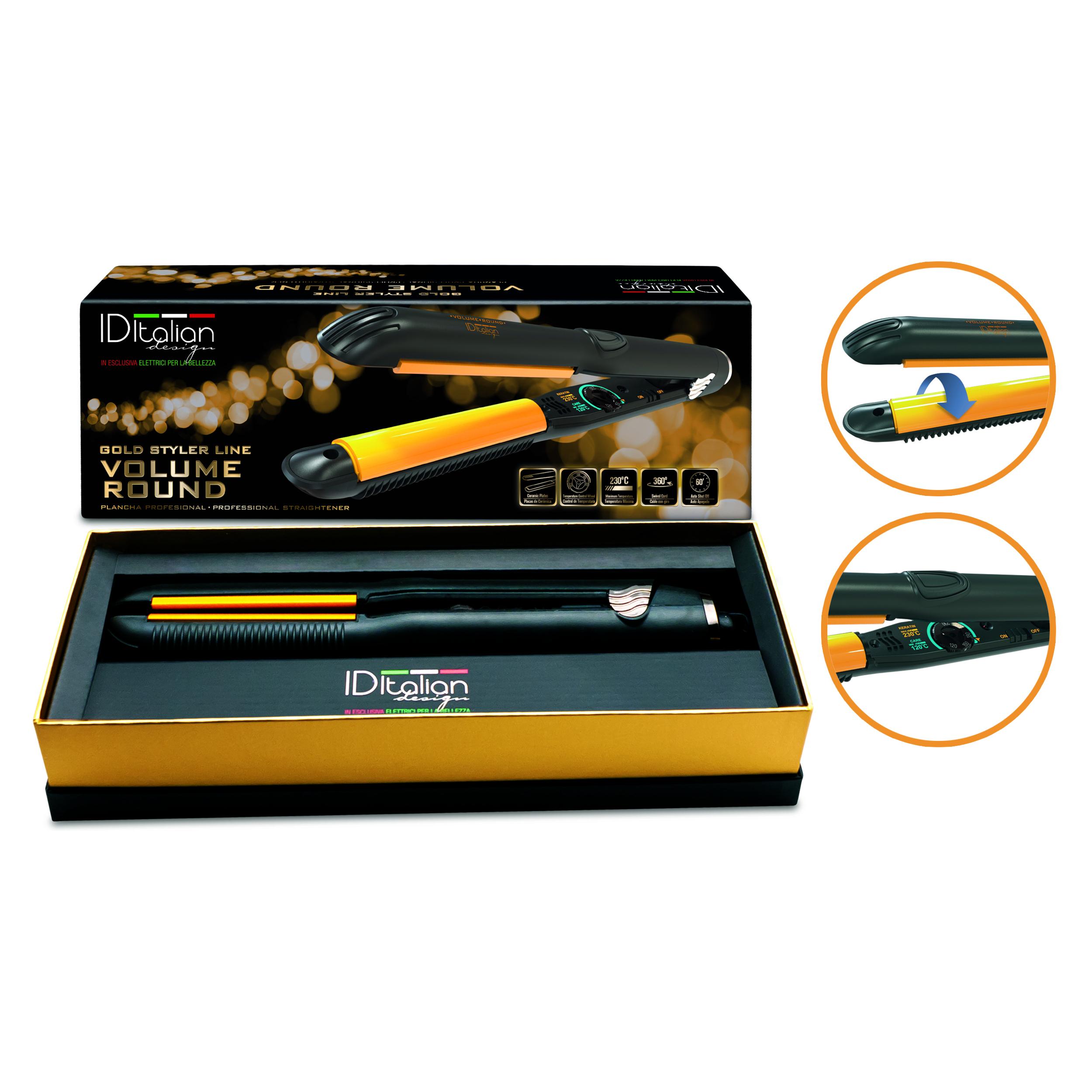 Piastra Professionale Gold Styler Volume Round