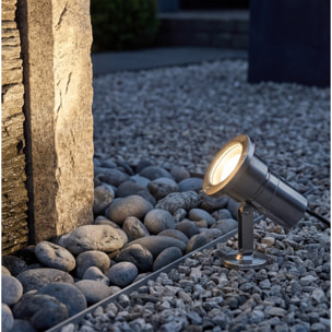 LEDS C4 Proyector Ip66 Helio Aisi 316 Gu10 8W Acero Inoxidable Aisi 316 333Lm