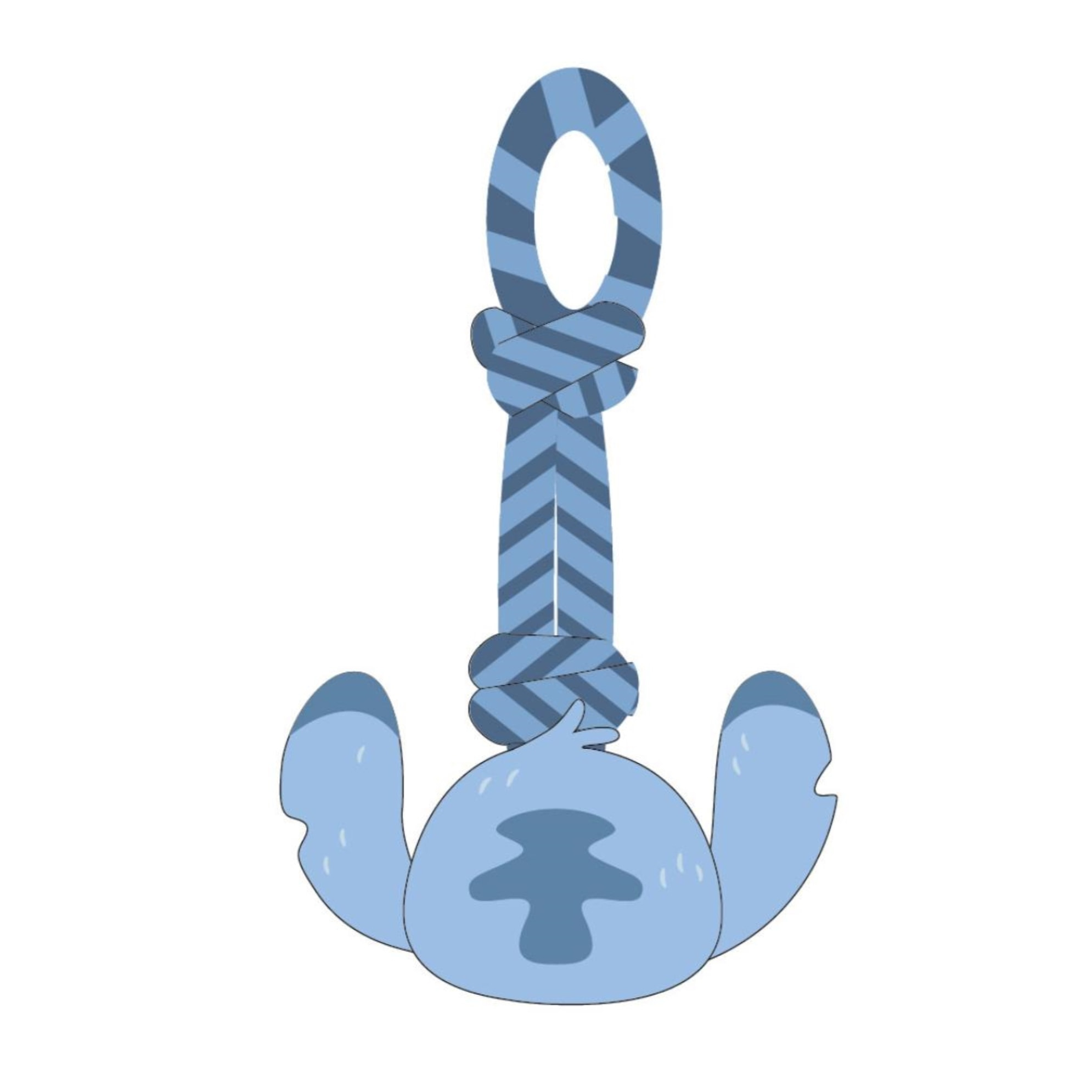 Juguete para perro de cuerda con peluche diseño stitch