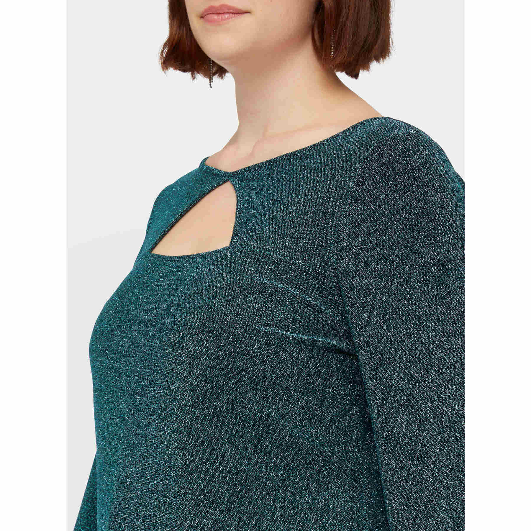 Fiorella Rubino - Camiseta en tejido de punto de lúrex - Verde