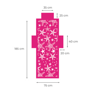 Telo Mare Lettino In Microfibra Disegno Miami