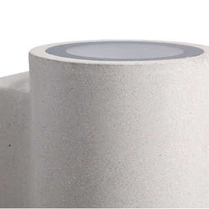 Forlight Aplique de pared exteropr Rem acabado cemento IP44 8W 11 x 20 x 13cm
