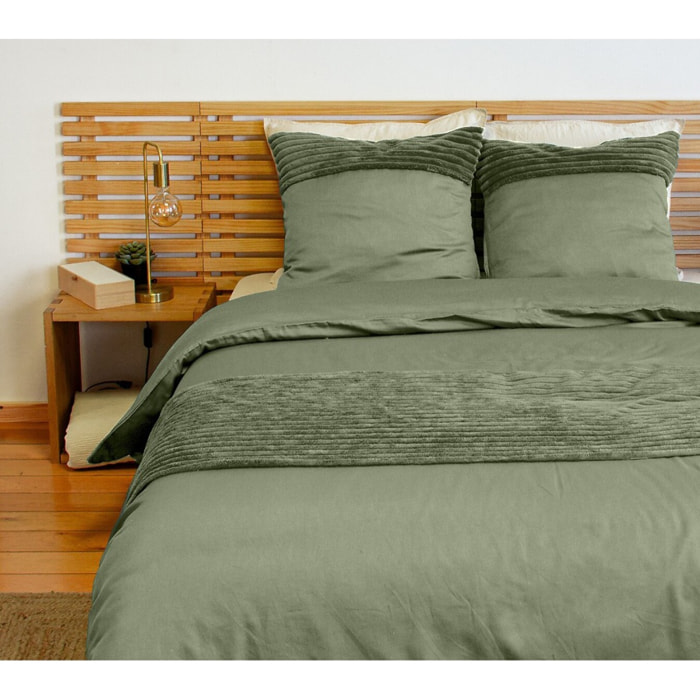 Parure housse de couette 3pcs 100% microfibre_figue 220x240 cm