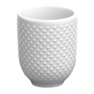 Lot de 6 tasses blanc - "Serenity"