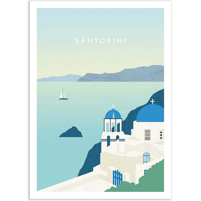 Affiche - Santorini - Katinka Reinke