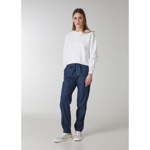 DEHA - Jogger JOGGER DENIM PANTS in Lyocell per donna