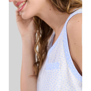 Camisón corto mujer corazones escote pico