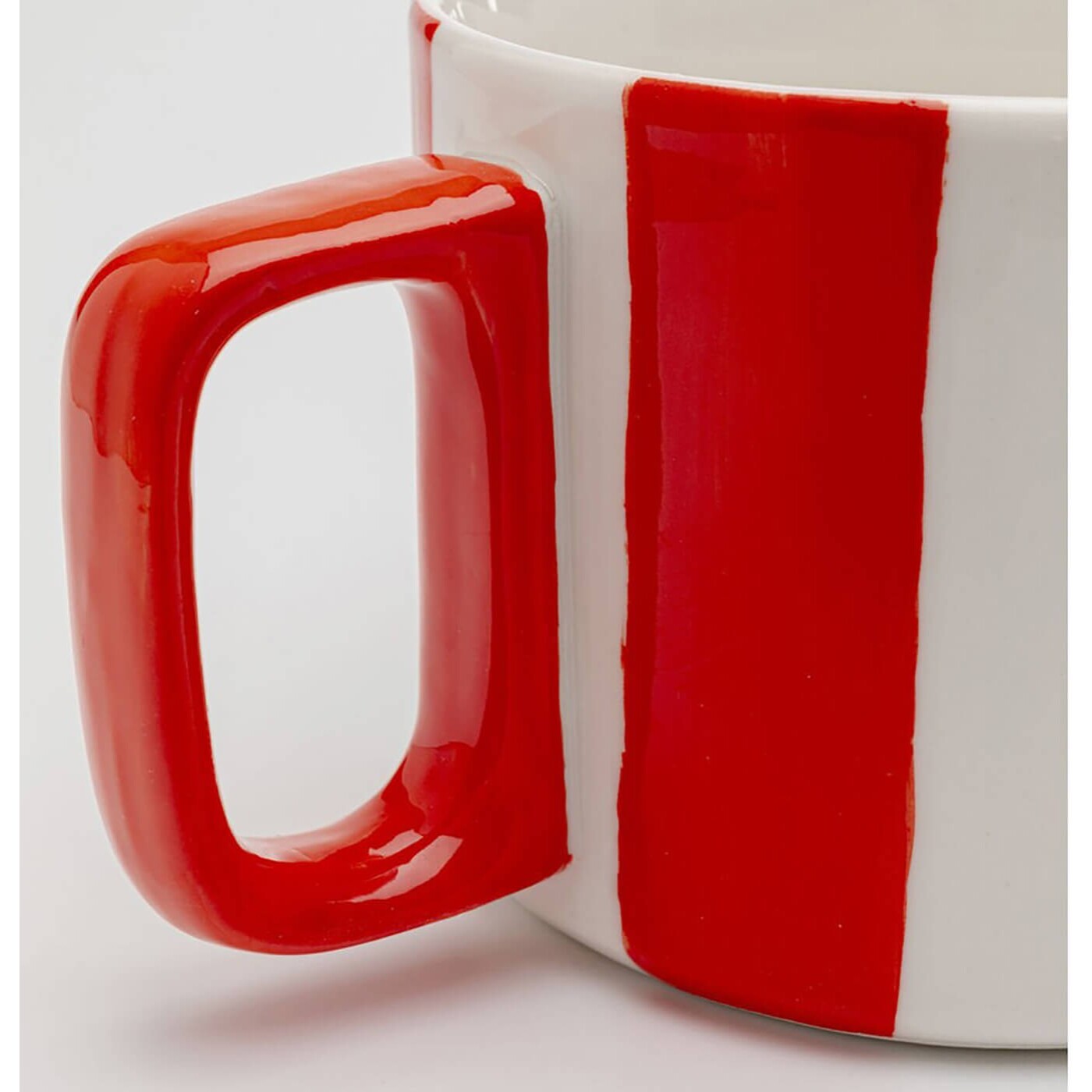 Tasses Cocina rouges et blanches set de 6 Kare Design
