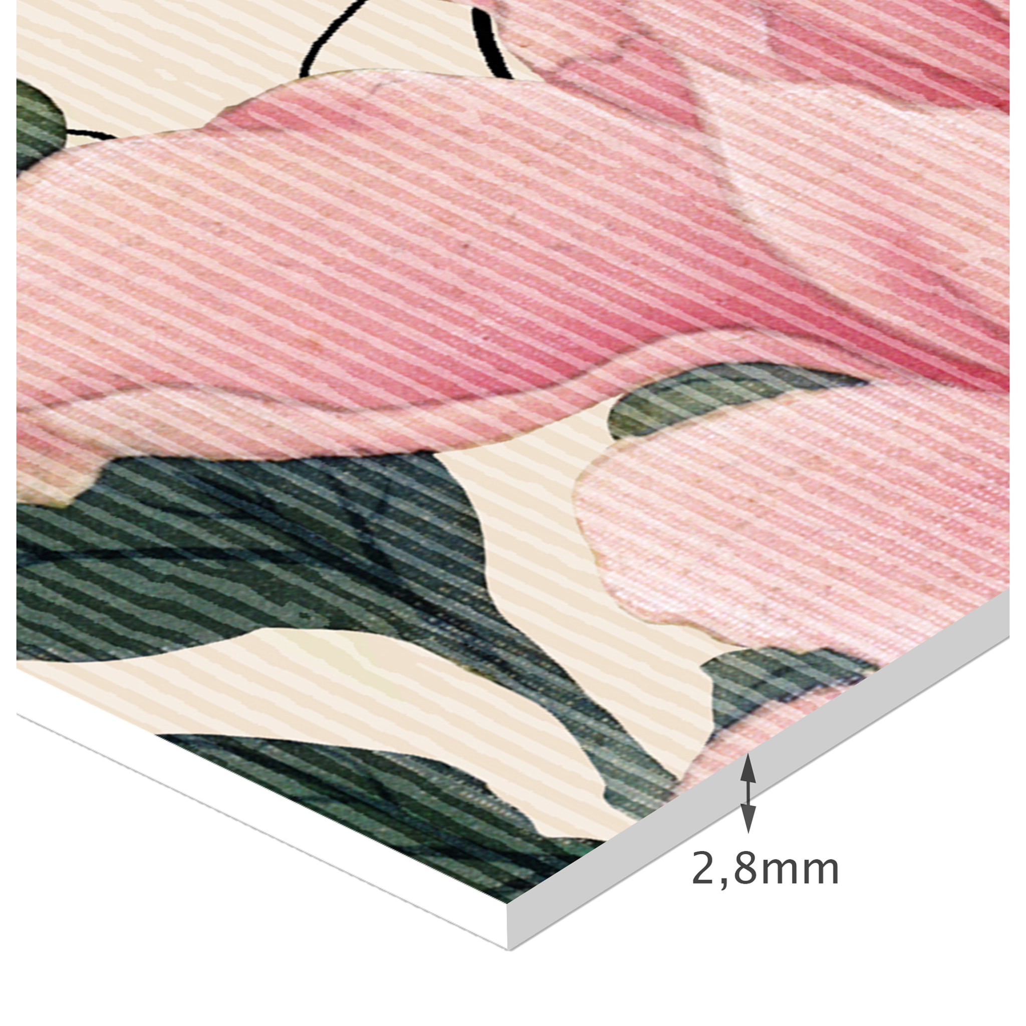 Alfombra de vinilo Hanami -PVC antideslizante, vinilica para cocina o salón, lavable, estilo abstracto