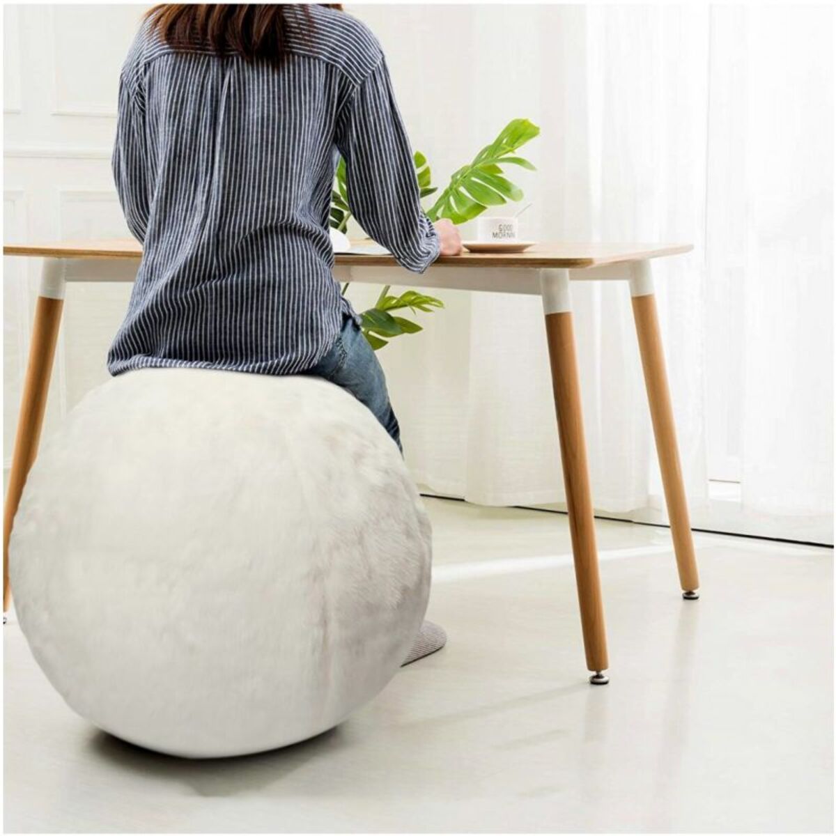 Ballon d'assise URBAN FACTORY Ergonomique 60 CM