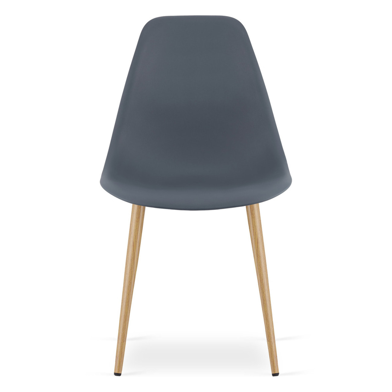 Set di 2 sedie WAT scandinave grigio ardesia e legno