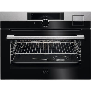 AEG Horno compacto de vapor Serie 9000 SteamPro con Mando Mastery con conectividad KSK998290M | Reacondicionado