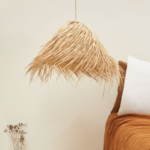 Abat-jour cône à franges - Naturel