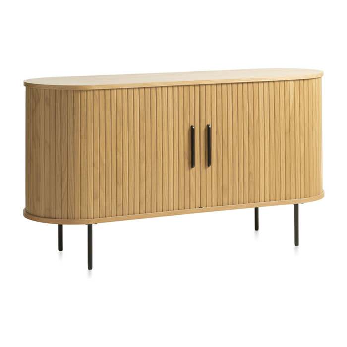 Buffet bois naturel alba 140x45cm