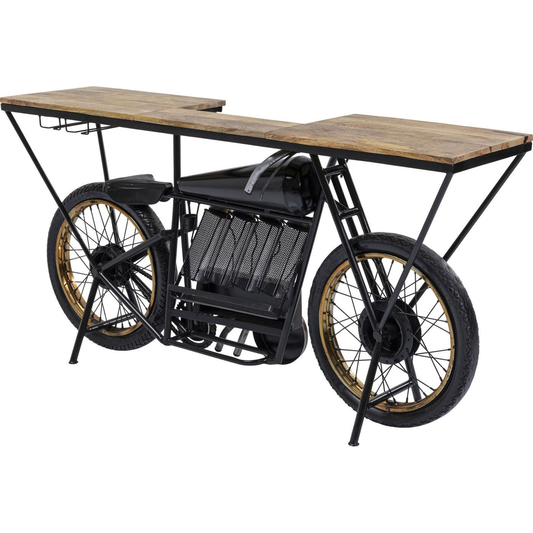 Table de bar moto noire Kare Design