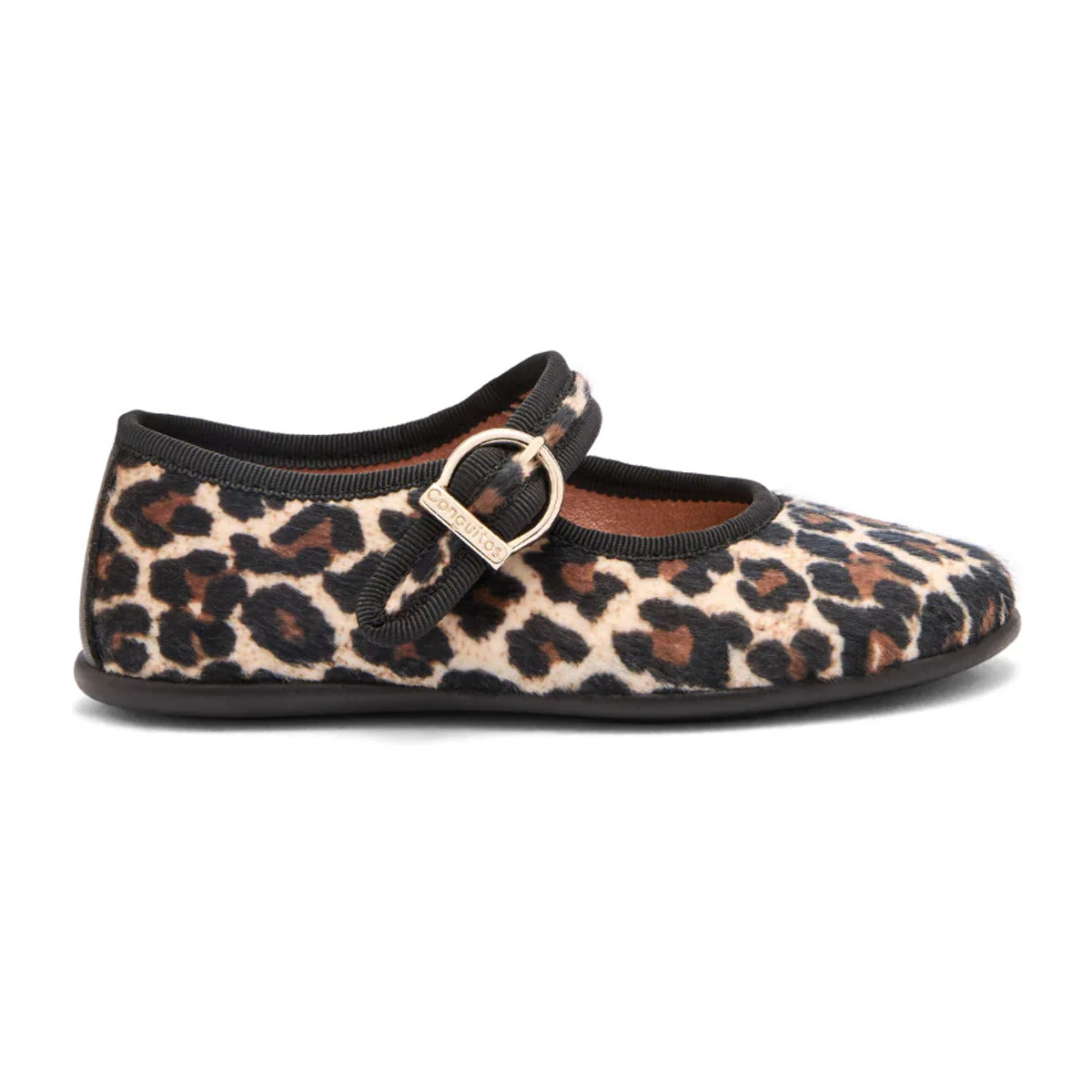 Merceditas de Niña Flexibles Estampado Leopardo Mary Janes