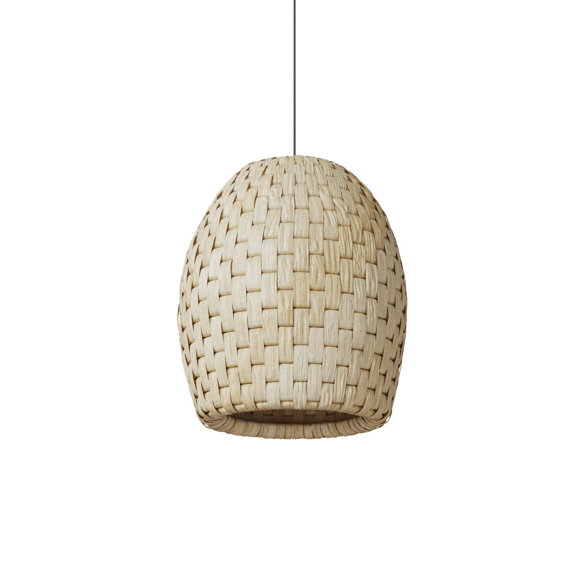 Abat-jour pour suspension en feuille de bananier D40 cm - Ketut