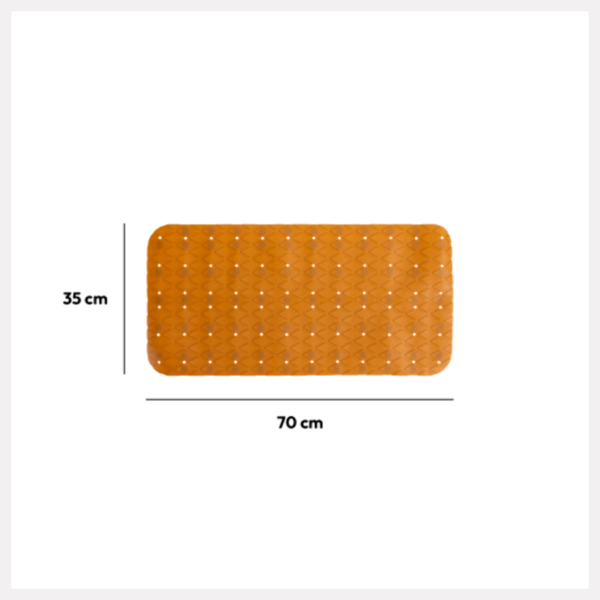 Tapis anti-dérapant "Colorama" 75x35cm marron malt