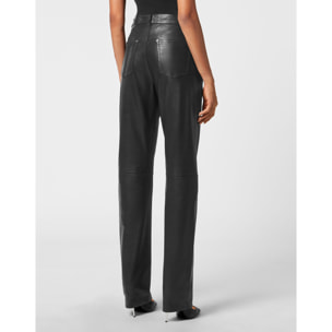 PHILIPP PLEIN Leather Trousers Long