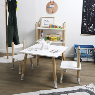 TABLE ET 2 CHAISES CRAYON M1