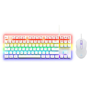 Pack clavier et souris gamer THE G-LAB COMBO MERCURY/W FR 2 EN 1